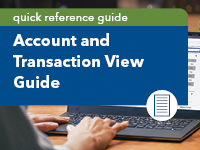 Account and Transaction View