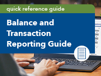 Balance & Transaction Reporting